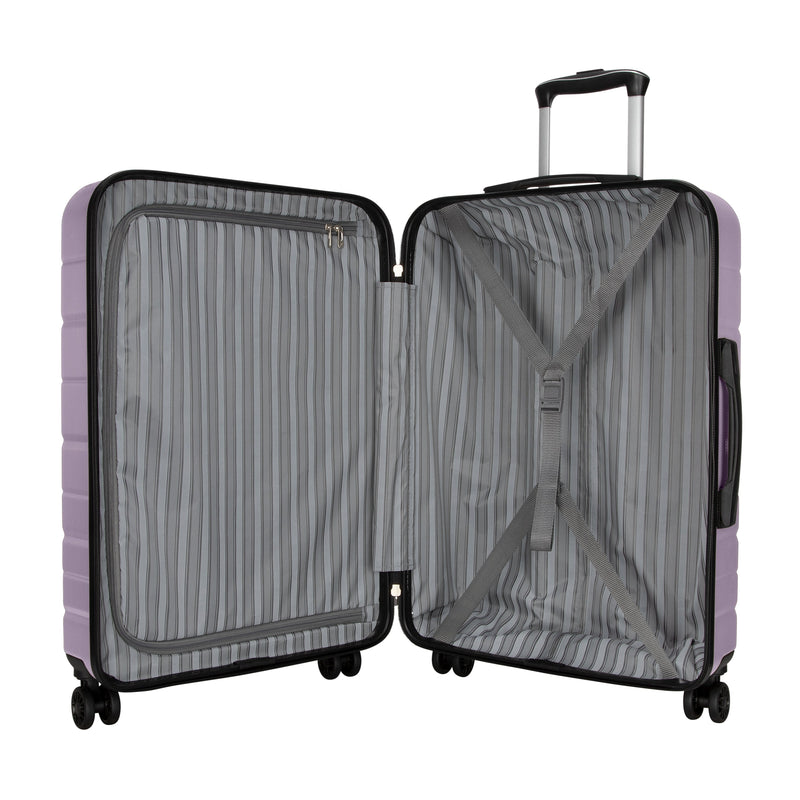 Skyway Luggage Epic 2.0 24" Hardside  Suitcase, 8-Wheeled Spinner, Silver Lilac (780-24"536-4VP)