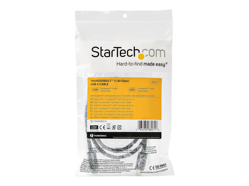 StarTech 2.6' Display Port Cable, Black (TBLT34MM80CM)