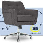 Serta Style Ashland Fabric Swivel Computer and Desk Chair, Graphite (47140B)