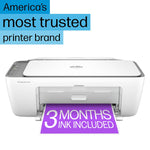 HP DeskJet 2855e Wireless Color All-In-One Inkjet Printer, Print, Scan, Copy, Best for Home, 3 Months FREE Ink (588S5A)