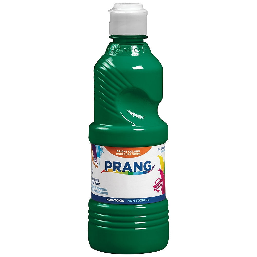 Prang Ready-to-Use Washable Tempera Paint, Green, 16 oz. (21604S)