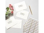 Avery Easy Peel Laser/Inkjet Address Labels, 1" x 2 5/8", White with Metallic Gold Borders, 300 Labels/Pack (6540)