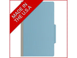 Medical Arts Press Pressboard Classification Folder, 2 Dividers, 2" Expansion, Legal Size, Blue, 10/Box (DV-T52-26-3BLU)
