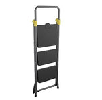 Cosco Commercial 3-Step Folding Stool, 300 lb Capacity, Gray (CSC11839GGO)