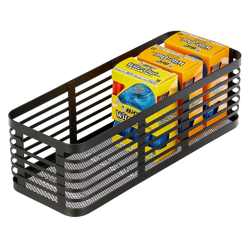 mDesign Steel Organizer, Matte Black (25936)