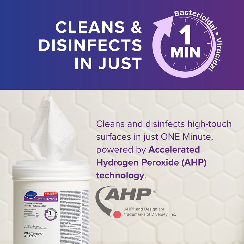 Diversey Oxivir Tb Disinfecting Wipes, 160/Pack (4599516)
