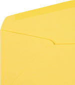 JAM Paper #10 Booklet Envelope 4 1/8" x 9 1/2", Pastel Canary Yellow, 50/Pack (65912-50)