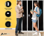 AdirOffice 72"H Single Tier Black Storage Locker (ADI629-201-BLK-DL)