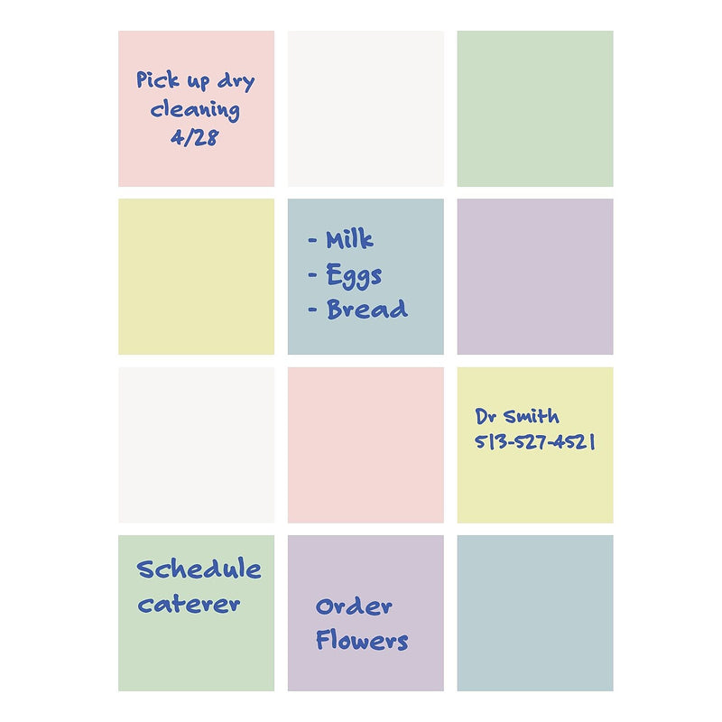 Flipside Dry-Erase Sticky Notes, 3" x 3", 12/Pack (94433)