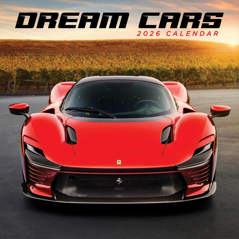 2026 TF Publishing Dream Cars 12" x 12" Monthly Wall Calendar, Multi (26-1008)