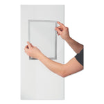 Durable® DURAFRAME SUN Sign Holder, 11 x 17, Silver Frame, 2/Pack