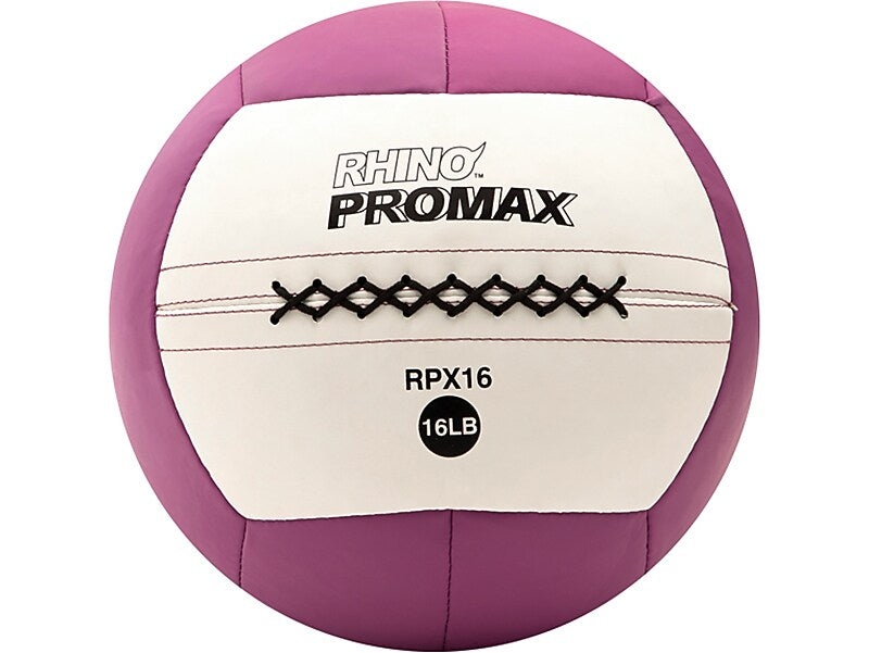 Champion Sports RHINO Promax Medicine Ball, Purple/White, 16 Lbs. (RPX16)