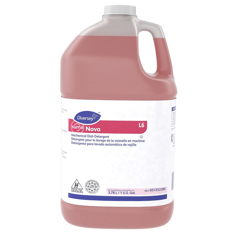 SUMA Nova Dishwasher Detergent Liquid, Clean Scent, 1  Gallon, 4/Carton (957252280)