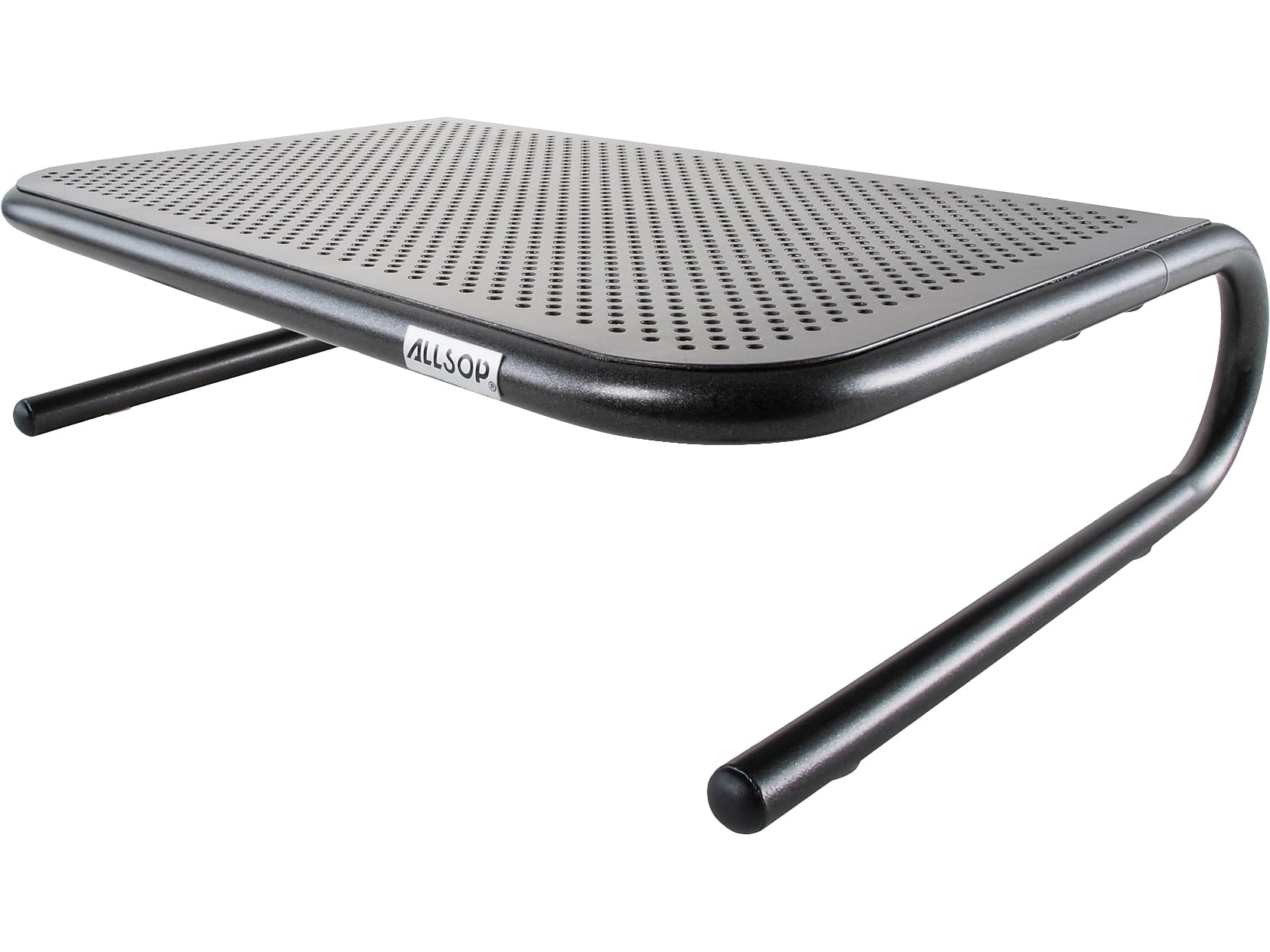 Allsop The Metal Art Jr. Monitor Stand, Pearl Black, 2/Pack (31958)