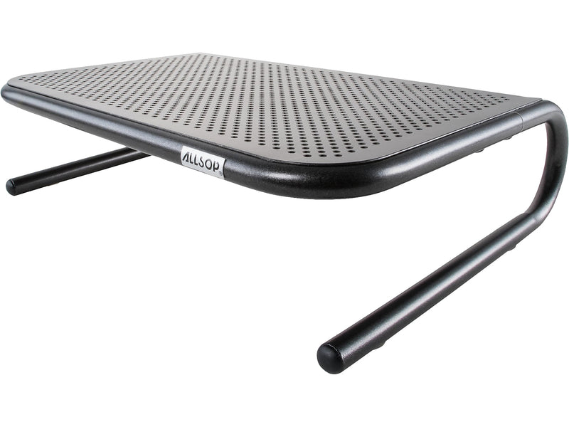 Allsop The Metal Art Jr. Monitor Stand, Pearl Black, 2/Pack (31958)
