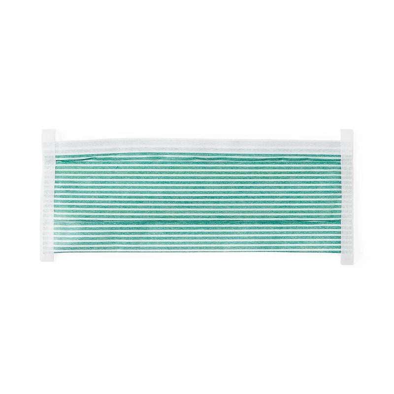 Medline Disposable N95 Flat Fold Adjustable Particulate Respirator Masks, White/Green, 210/Pack