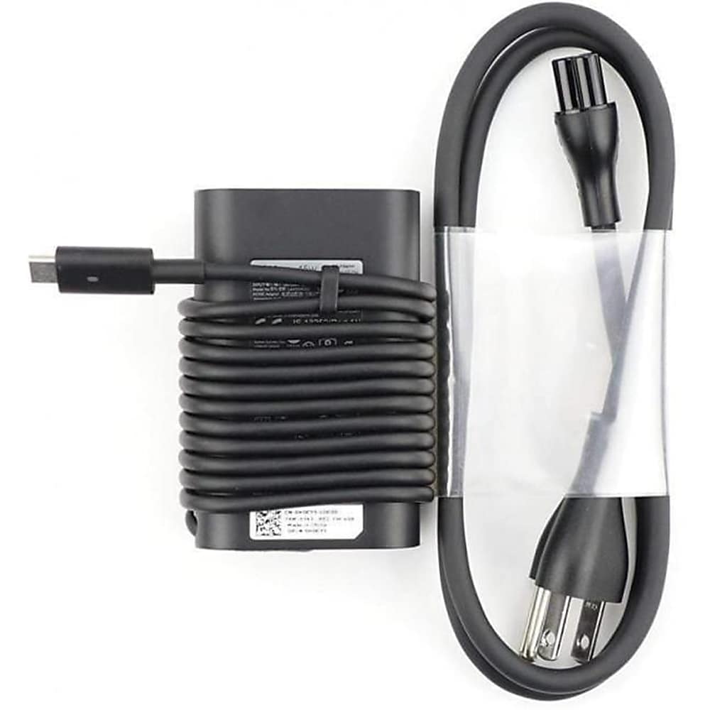 Dell 45W USB-C AC Adapter for Dell XPS, Latitude and Chromebook Laptop, Black (T6V87)