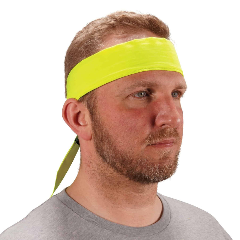Ergodyne Chill-Its 6700 Cooling Bandana, Lime, One Size (12397)