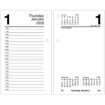 2026 AT-A-GLANCE 6" x 3.5" Daily Calendar Refill Pages, White/Black (E717T-50-26)