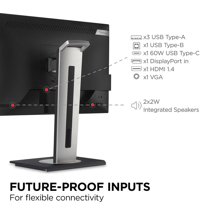 ViewSonic 24" 60Hz LED Monitor, Black (VG245 )
