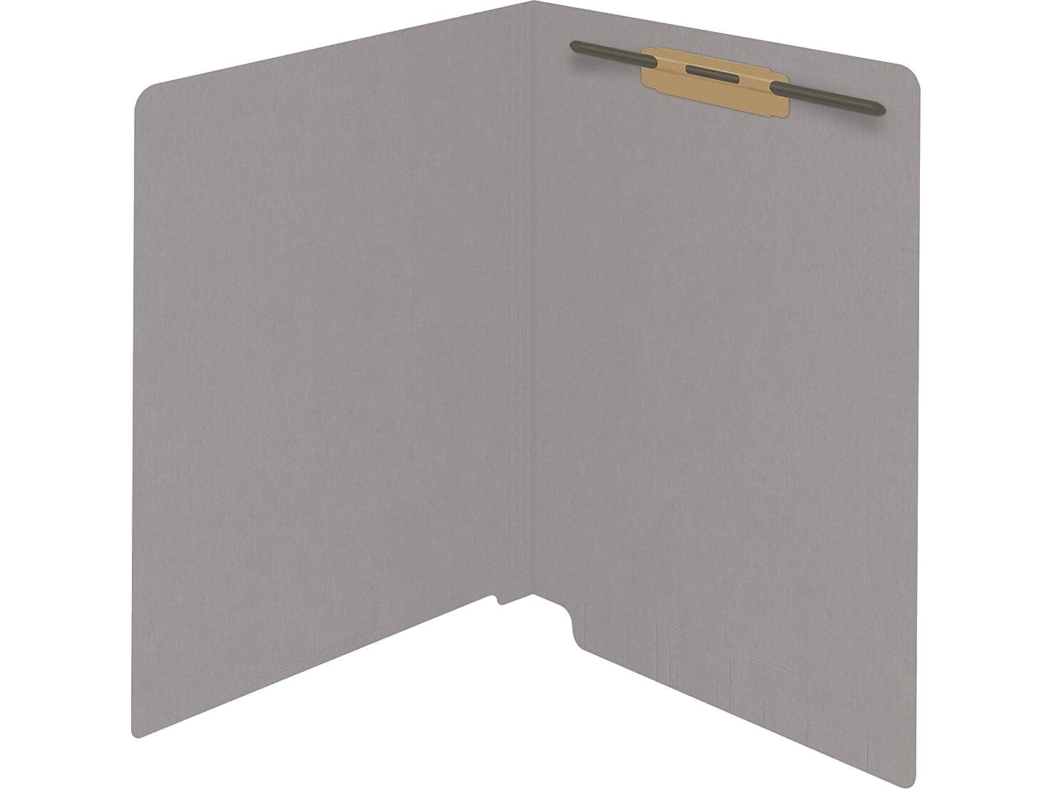 Medical Arts Press Reinforced End Tab File Folder, Straight Cut, Letter-Size, Gray, 50/Box (S-01601-GRY)