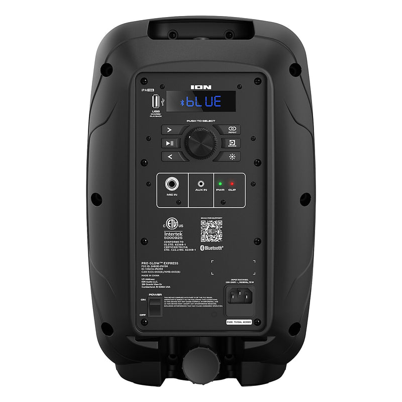 ION Pro Glow Express Bluetooth PA Speaker System, Black (IONPRGLWXPRESX)