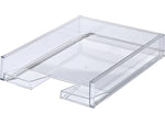 LIKE-IT Stackable Slim Desktop Organizer Assortment, Translucent White, 3 Pieces (MX9204_18_5)