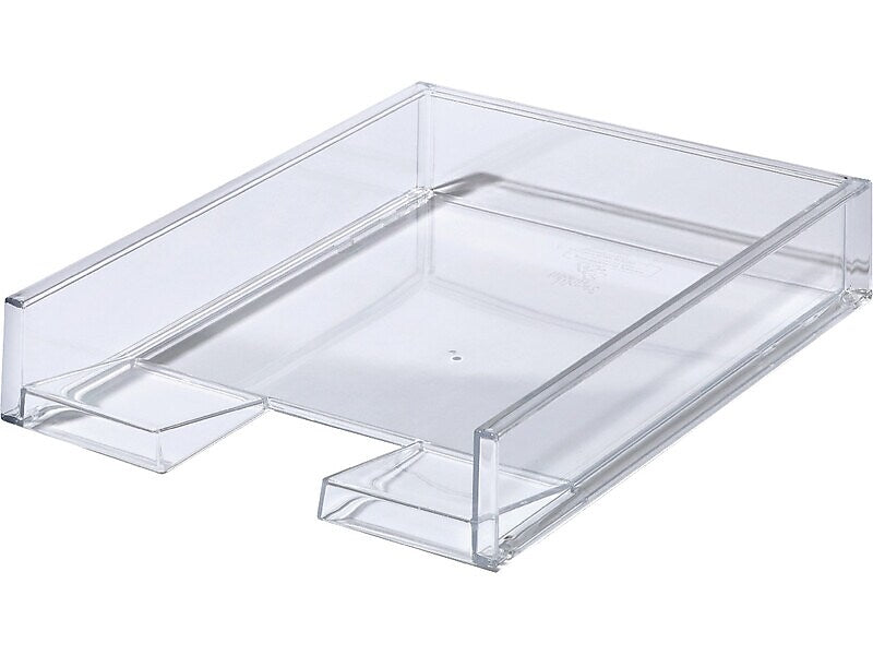 LIKE-IT Stackable Slim Desktop Organizer Assortment, Translucent White, 3 Pieces (MX9204_18_5)