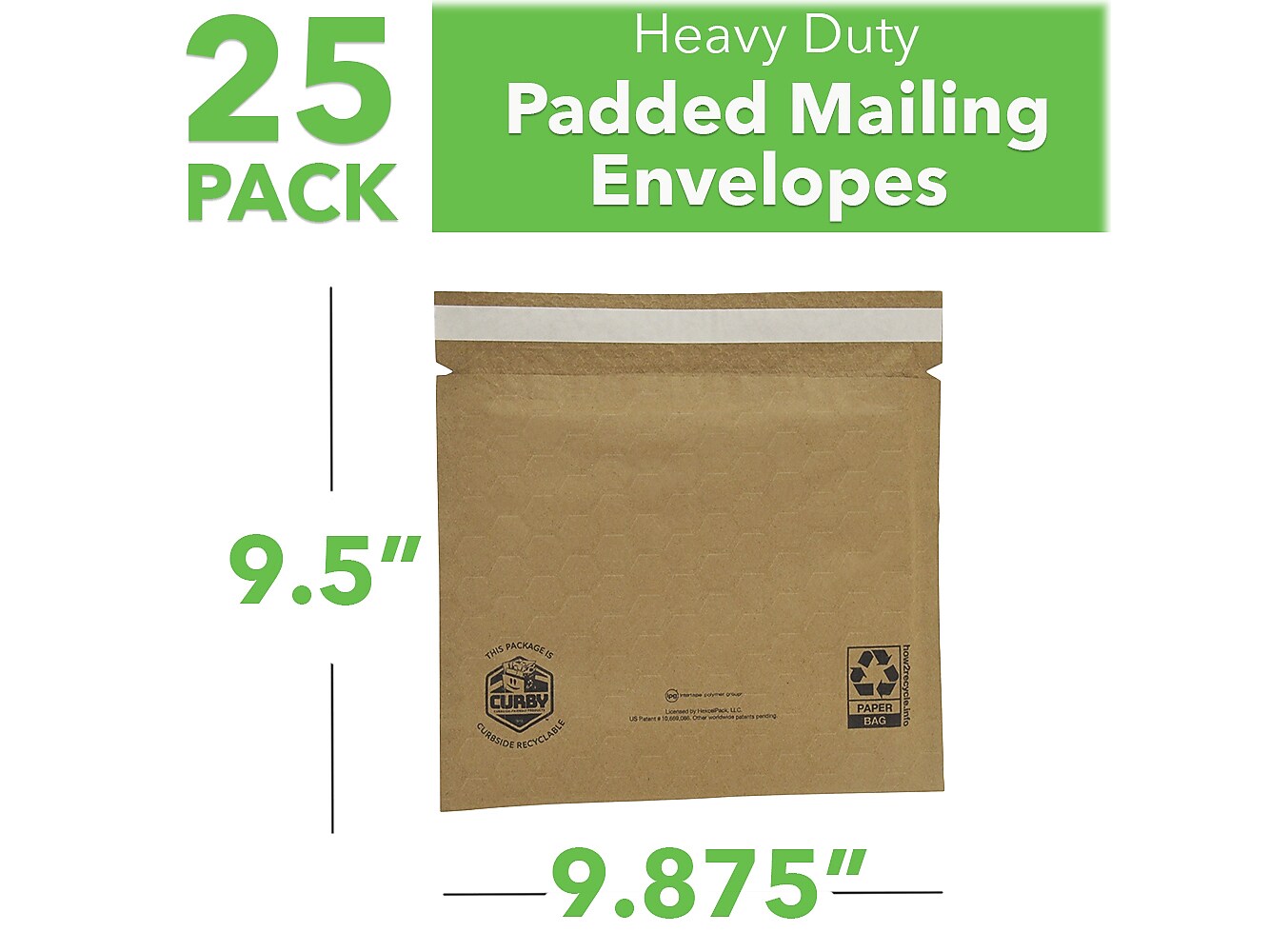 9.88" x 9.5" Self-Sealing Mailer, #2, 30/Carton (99320)