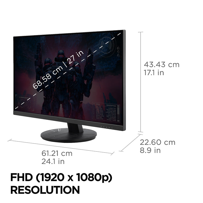 ViewSonic 27" 120Hz LED Gaming Monitor, Black (VX2716A)