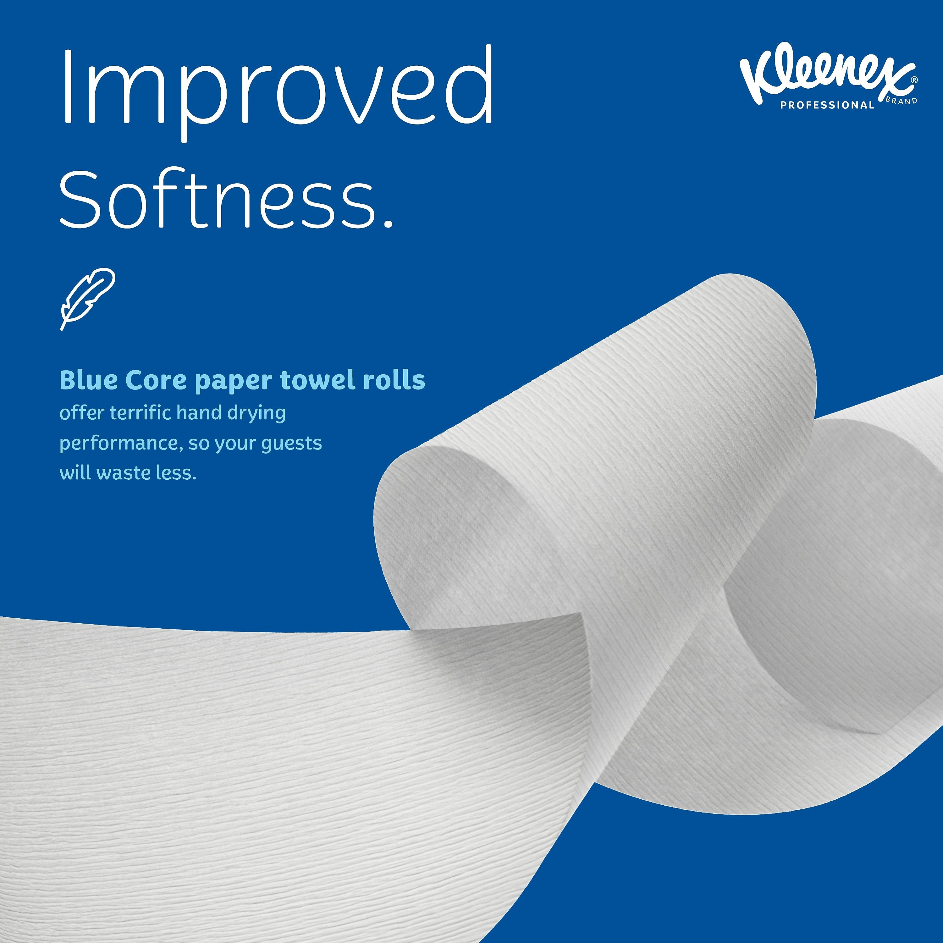 Kleenex Professional Recycled Hardwound Paper Towels, 1-ply, 700 ft./Roll, 6 Rolls/Carton (25637)