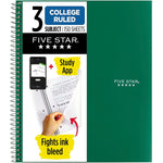 Five Star 3-Subject Notebooks, 8.5" x 11", College Ruled, 150 Sheets (06050/06210)
