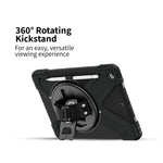 CODi Rugged Polycarbonate/Silicone Case for 10.2" iPad Gen 7/8/9, Black (C30705065)