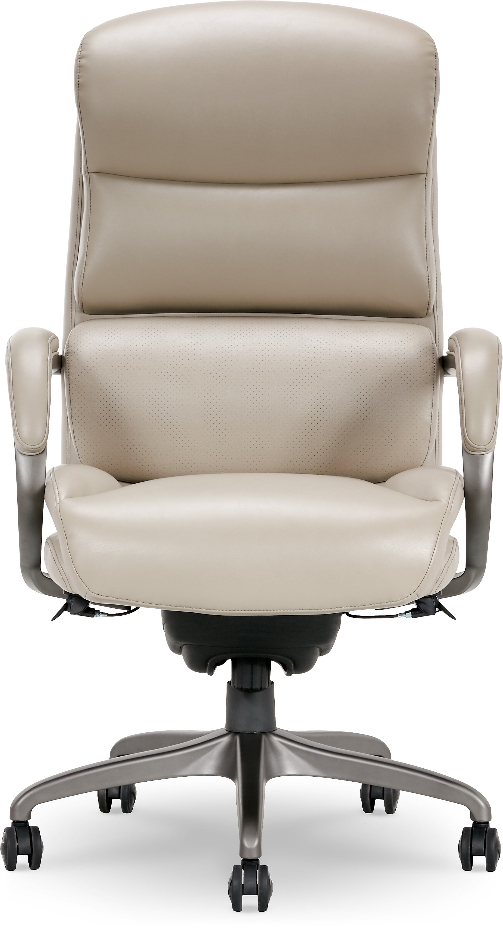 La-Z-Boy Aberdeen Bonded Leather Executive Chair, Beige (LF51122)