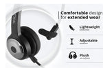 CODi Claro Wireless Headset w/ Integrated AI-Powered ENC Microphone, Black (A04616)
