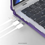 SaharaCase Heavy-Duty Raider Series 13.6" Laptop Case with Stand, Shock Absorbing, Purple Oasis (LT00055)
