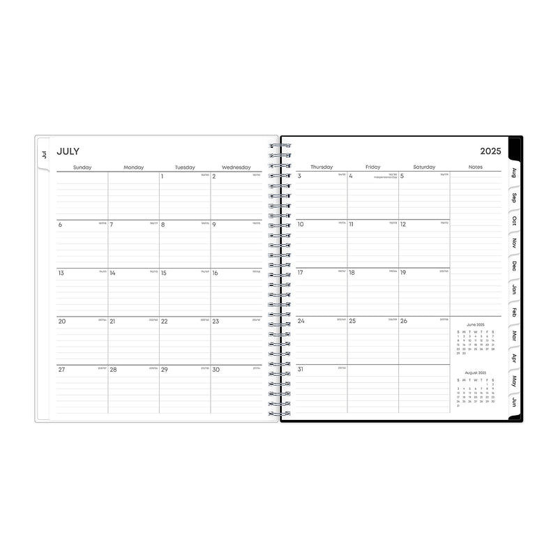 2025-2026 Blue Sky Analeis 8" x 10" Academic Year Monthly Planner, Plastic Cover, Multicolored (130613-A26)