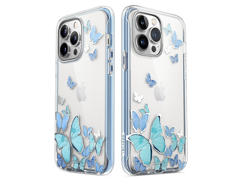 i-Blason Cosmo Bluefly Case for iPhone 14 Pro Max (iPhone2022Pro-6.7-Cosmo-SP-Bluefly)
