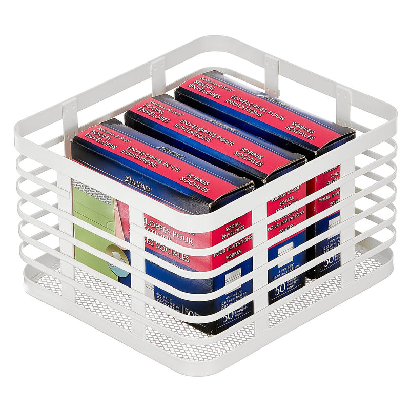 mDesign Steel Organizer, Matte White (25941)