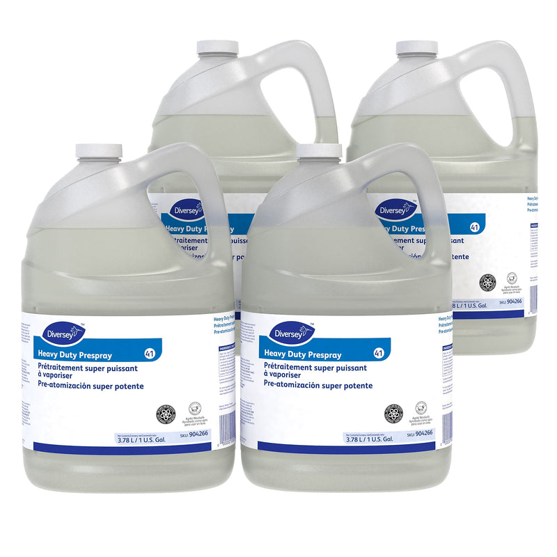 Diversey Heavy Duty Prespray Carpet Cleaner Liquid, Fresh Fruity, 128 fl. oz., 4/Carton (904266)