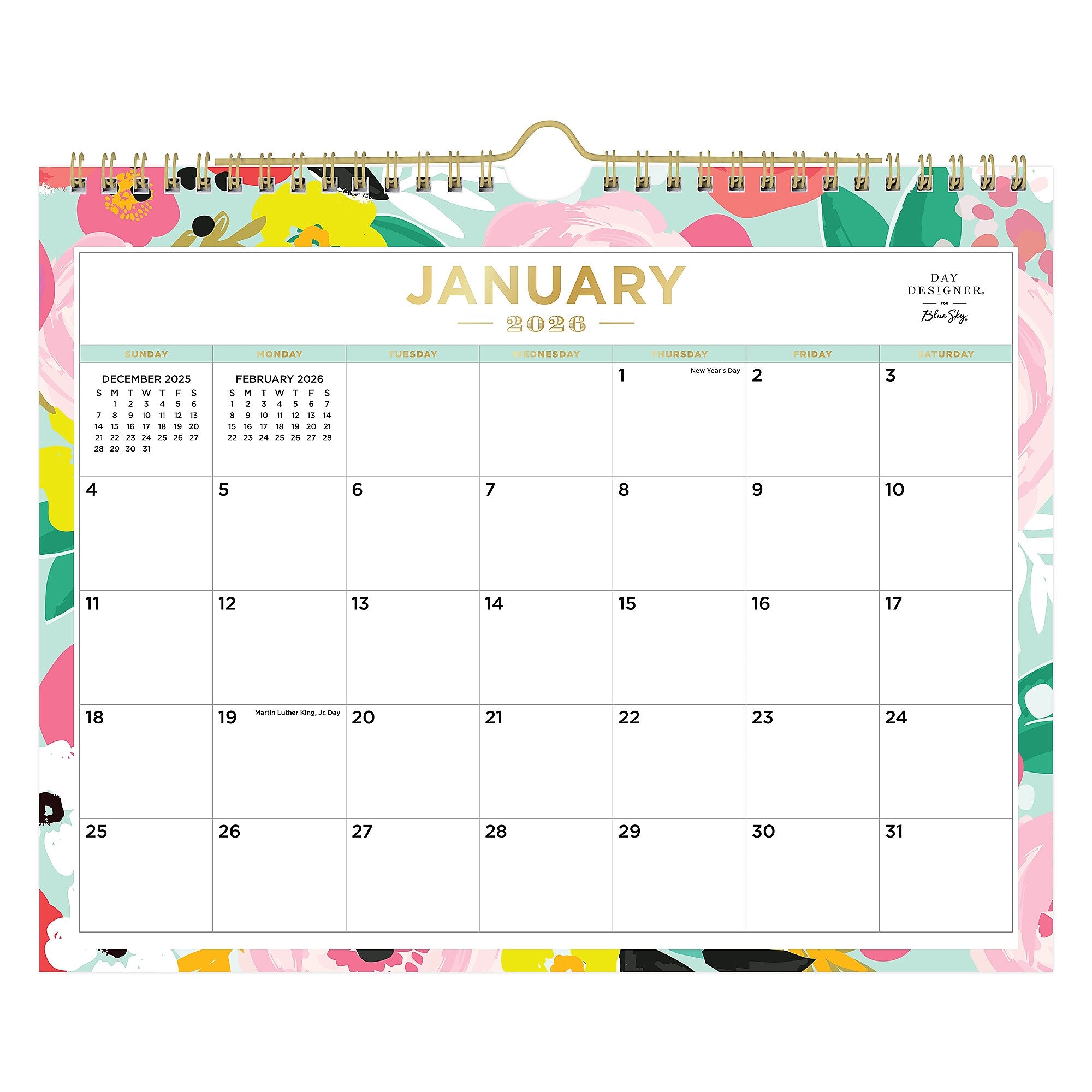 2026 Day Designer for Blue Sky Secret Garden 11" x 8.75" Monthly Desk Calendar (148632-26)