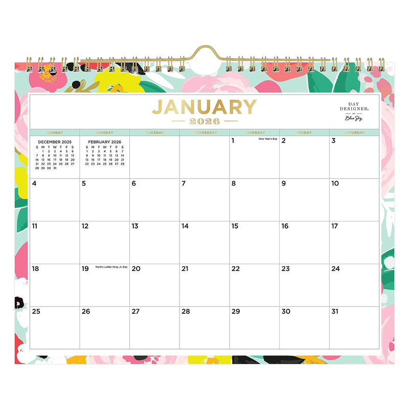 2026 Day Designer for Blue Sky Secret Garden 11" x 8.75" Monthly Desk Calendar (148632-26)
