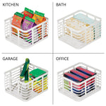 mDesign Steel Organizer, Matte White (25941)
