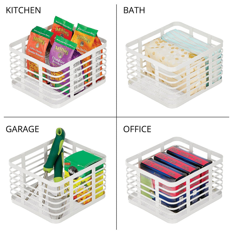mDesign Steel Organizer, Matte White (25941)