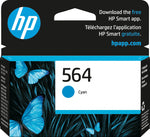HP 564 Cyan Standard Yield Ink Cartridge, Prints Up to 300 Pages (CB318WN#140)