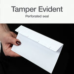 Quality Park Reveal-N-Seal Self Seal Security Tinted #10 Double Window Envelope, 4 1/8" x 9 1/2", White, 500/Box (1014438)