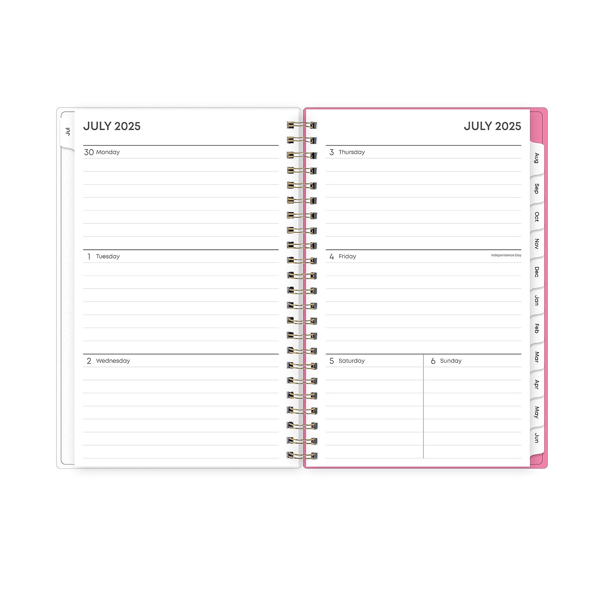 2025-2026 Blue Sky Roosevelt 5" x 8" Academic Year Weekly & Monthly Planner, Plastic Cover, Multicolored (128692-A26)