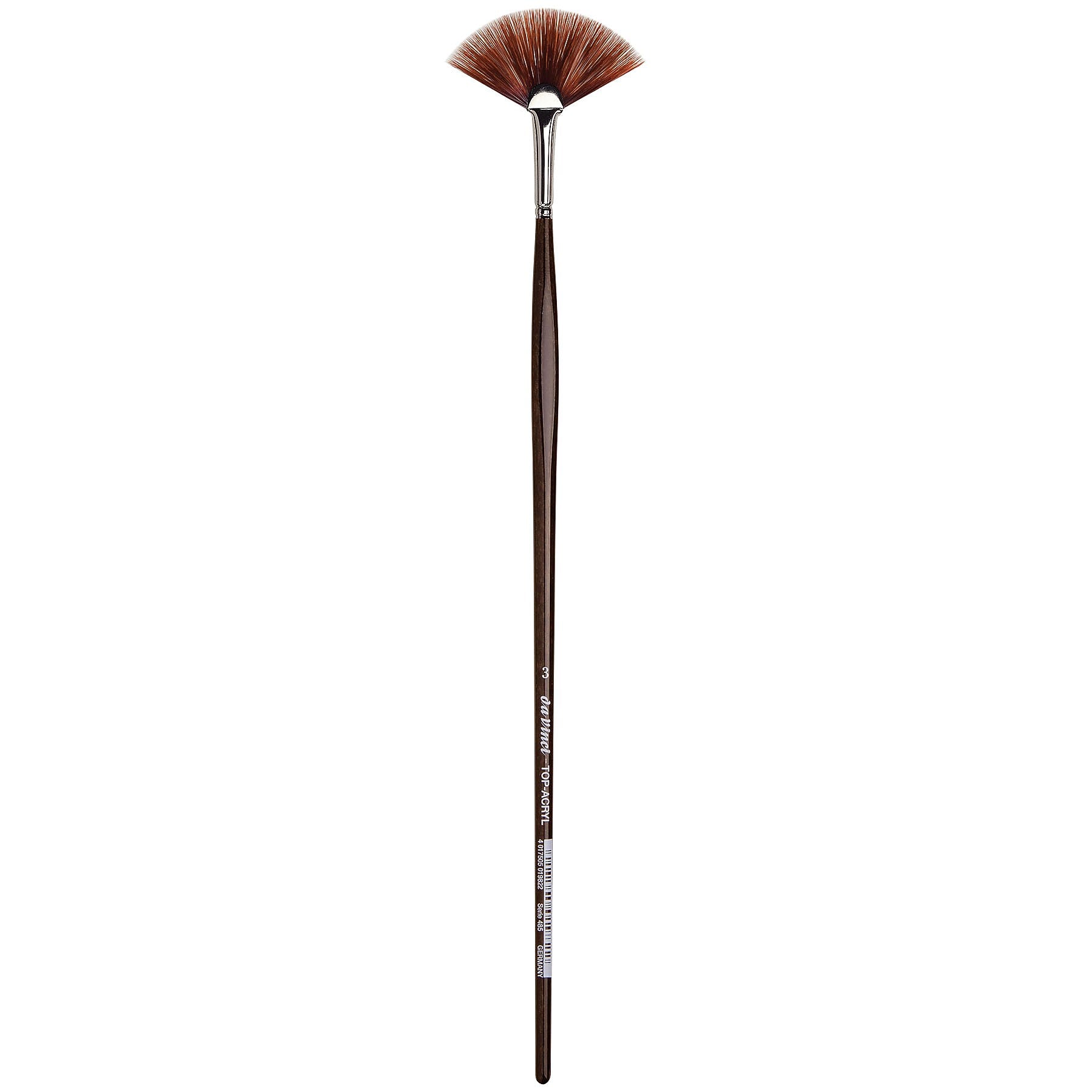 da Vinci TOP-ACRYL Oil and Acrylic Synthetic Bristle Red-Brown, Fan Brush (DVXVA4853)