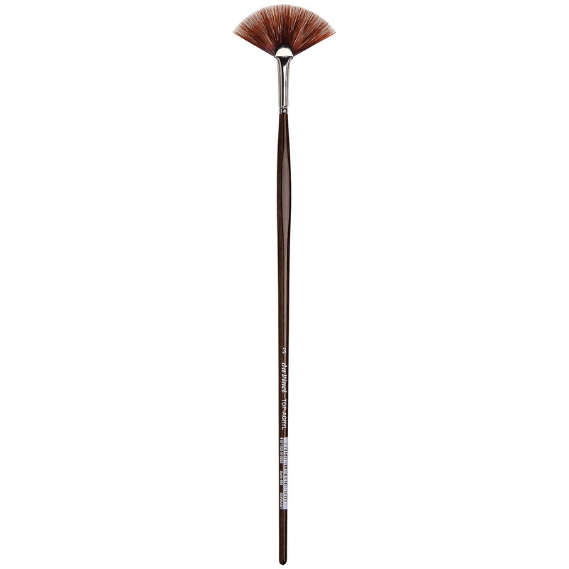 da Vinci TOP-ACRYL Oil and Acrylic Synthetic Bristle Red-Brown, Fan Brush (DVXVA4853)