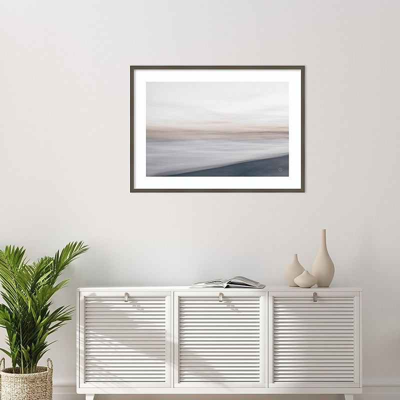 Amanti Art Waves Move Me I by Nathan Larson Wood Framed Wall Art Print, 41" x 30" (A42675534952)